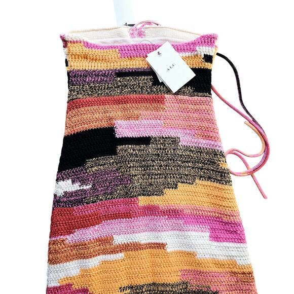 NWT A.L.C. Nova Crochet Halter Maxi Dress Size XS Extra Small - Picture 6 of 11